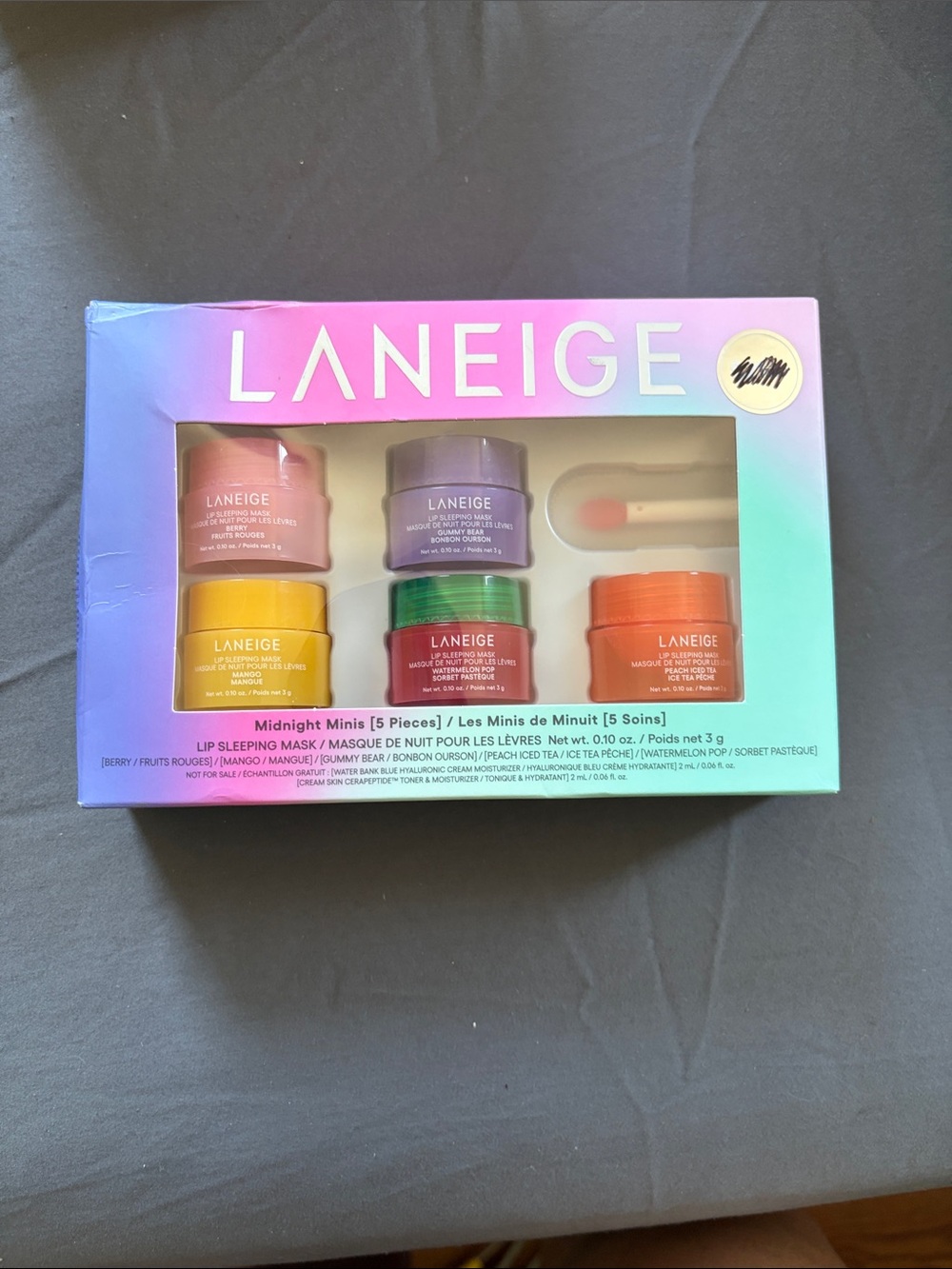LANEIGE Midnight Minis Lip Sleeping Mask Set - Colorful Mini Jars